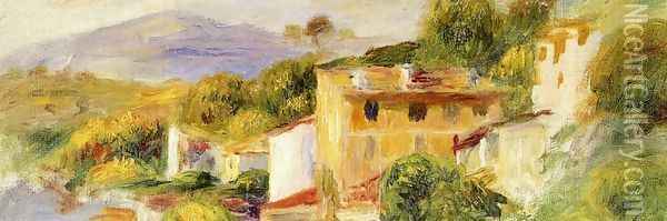 Coastal Landscape Oil Painting - Pierre Auguste Renoir