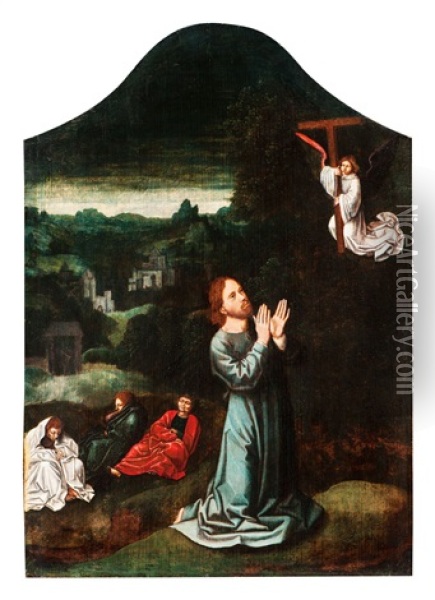 Jesus Im Garten Gethsemane Oil Painting - Gerard David