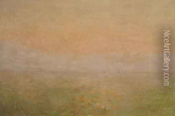 Dawn Oil Painting - Jozef Chelmonski
