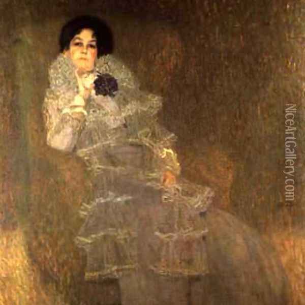 Portrait Of Marie Henneberg Oil Painting - Gustav Klimt