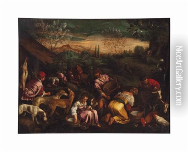 Spring Oil Painting - Francesco Bassano the Younger