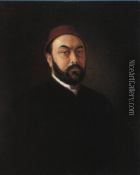 Portrait Du Sultan Abdul Aziz Oil Painting - Stanislaus von Chlebowski