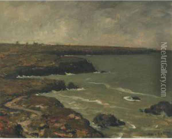 Coastal Landscape Oil Painting - Charles Cottet