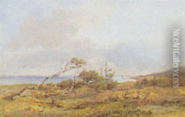 Kystlandskab Oil Painting - Wilhelm Thomas Pedersen