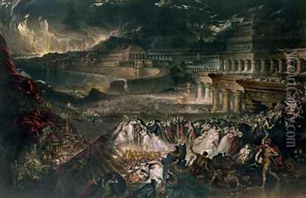 The Fall of Nineveh Oil Painting - John Martin