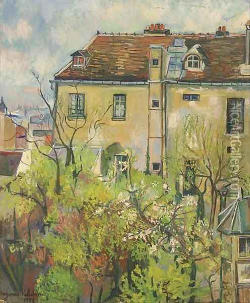 Le Jardin de la rue Cortot Oil Painting - Suzanne Valadon