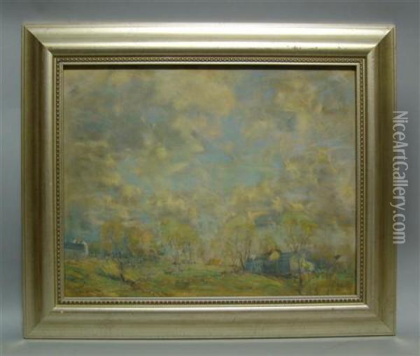 Landscape - New England Oil Painting - Arthur C. Goodwin