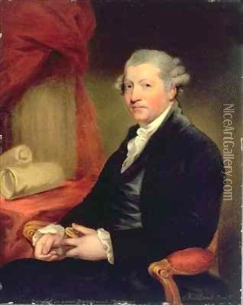 Sir Joshua Reynolds Oil Painting - Gilbert Stuart