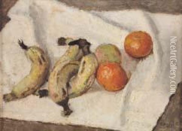 Natura Morta Con Frutta Oil Painting - Evasio Montanella