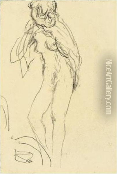 Etude De Femme Oil Painting - Pierre Bonnard
