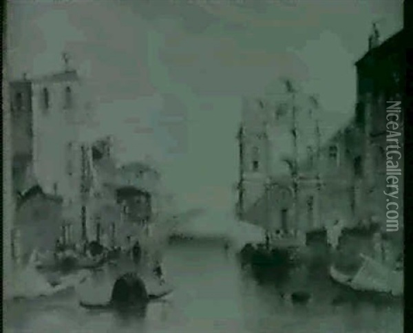The Scuola Di San Marco In The Campo San Giovanni E Paolo   (zanipolo), Venice Oil Painting - Alfred Pollentine