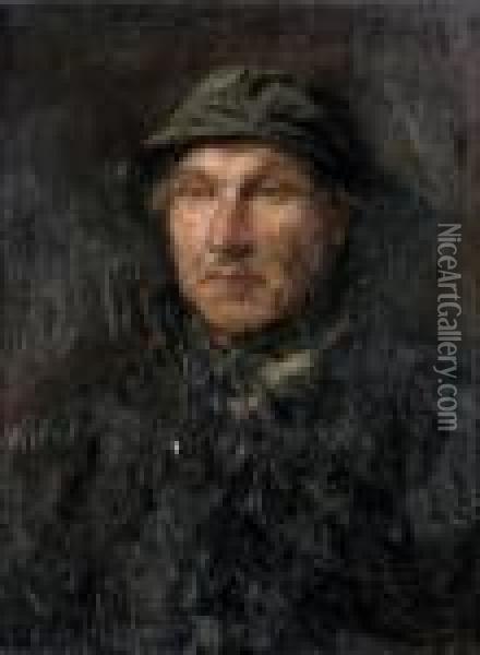Portrait Of Jacob Les Oil Painting - Jozef Israels