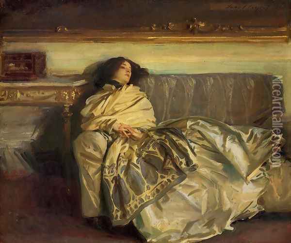 Repose Oil Painting - John Singer Sargent