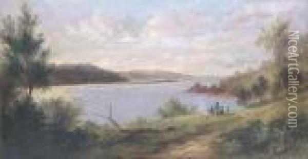 Wagonga Harbour, Nsw Oil Painting - James Howe Carse