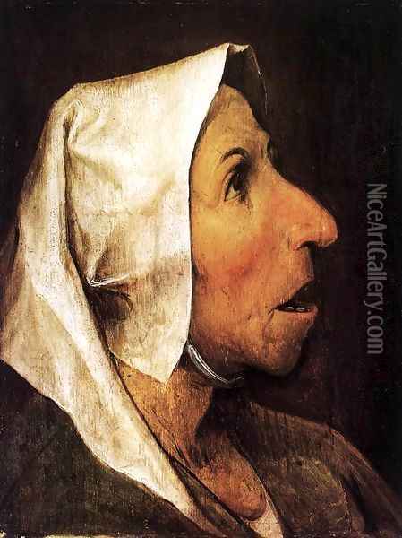 Portrait of an Old Woman 1564 Oil Painting - Jan The Elder Brueghel