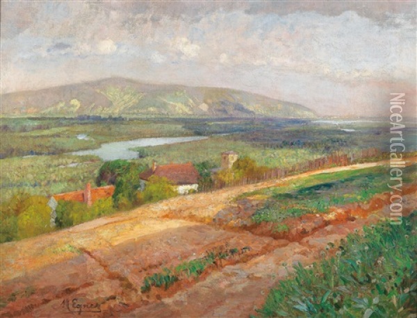 View Of The Bisamberg Oil Painting - Marie Egner