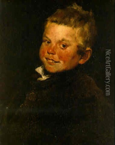 Laughing Boy Oil Painting - William Merritt Chase