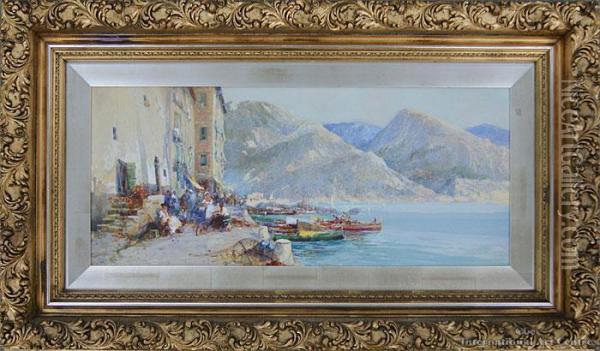 Villefranche, French Riviera Oil Painting - George Charles Haite