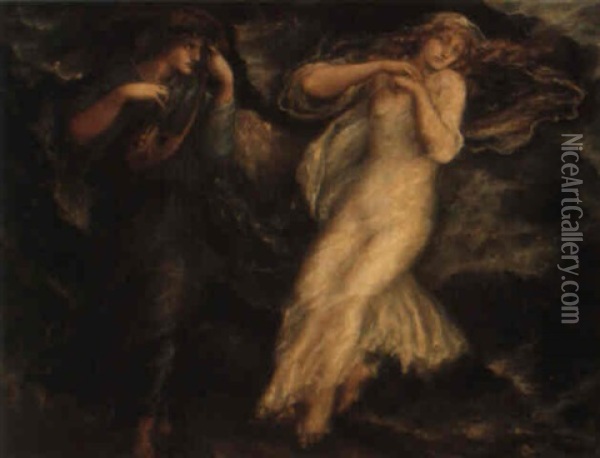 Orpheus And Eurydice Oil Painting - Charles Fairfax Murray