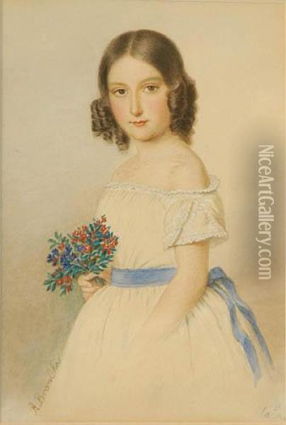 Portret Corki - Katarzyny Branickiej Oil Painting - Roza Potockich Branicka