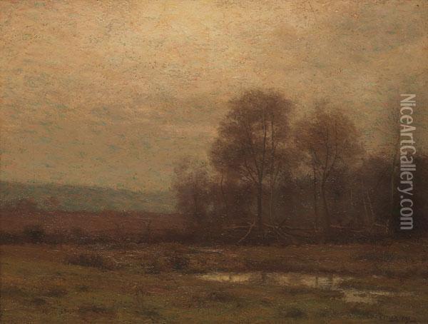 The Meadow At Dusk Oil Painting - William Crothers Fitler