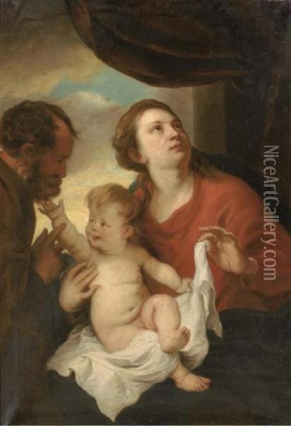The Holy Family Oil Painting - Sir Anthony Van Dyck