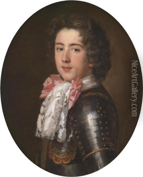 Portrait Of A Young Aristocrat Oil Painting - Nicolas de Largillierre
