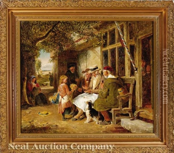 Judging The Wheat Oil Painting - George Bernard O'Neill