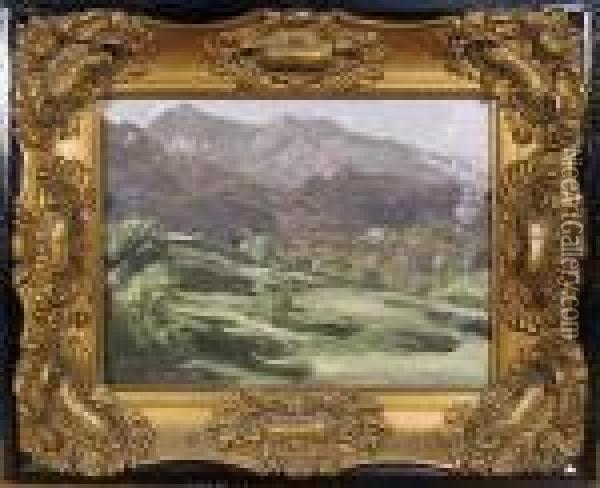 German Landscape Oil Painting - Egon Schiele