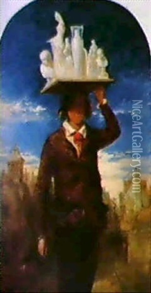 The Image Seller Oil Painting - William James Mueller
