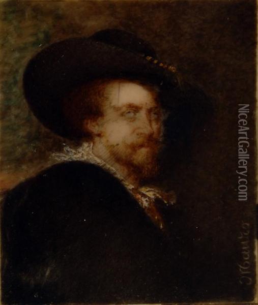 Ritratto Di Pietro Paolo Rubens Oil Painting - Mauro Gandolfi