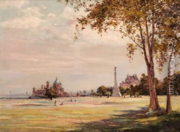 Vue De Nice Et De La Promenade Des Anglais Oil Painting - Edouard Francois Zier
