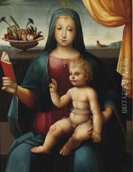 Vierge A L'enfant Oil Painting - Andrea Piccinelli Il Brescianino
