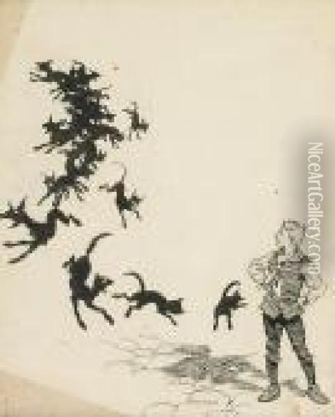 The Youth Who Could Not Shiver And Shake Oil Painting - Arthur Rackham