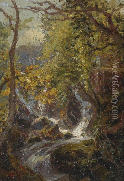 The Old Mill Oil Painting - Gertrude Spurr Cutts