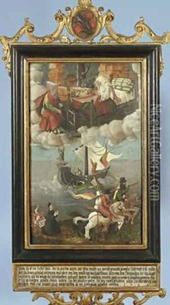 Votive Painting of Stephan I Praun Oil Painting - Paul Lautensack