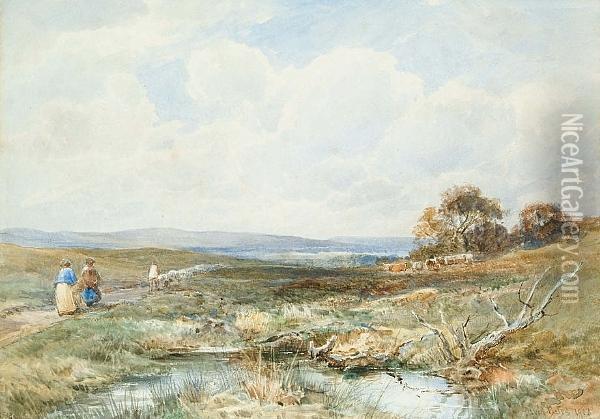 Above Wharfedale Oil Painting - David Bates