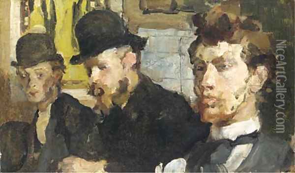 Group portrait Oil Painting - Isaac Israels