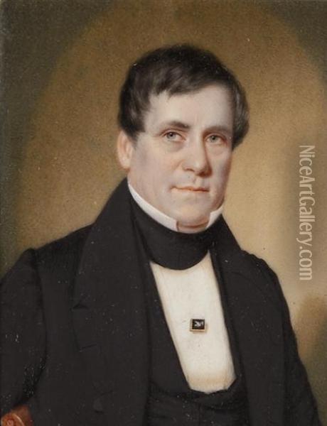 Portrait Of Mr. Eastman Oil Painting - John Wood Dodge