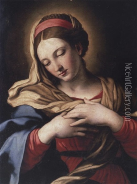 The Virgin Annunciate Oil Painting - Giovanni Battista Salvi (Il Sassoferrato)