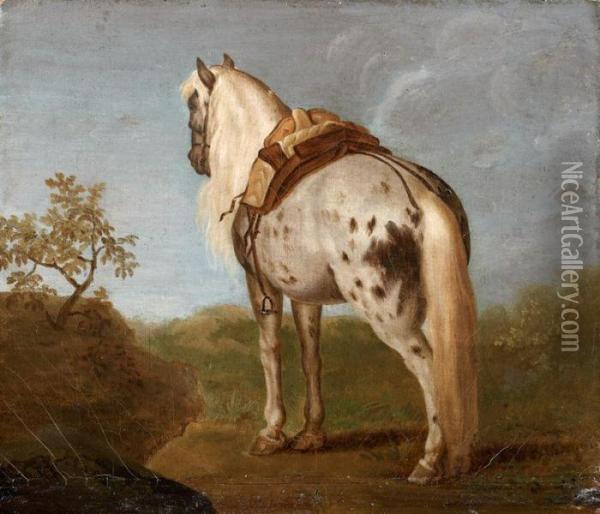 Cheval Sell Oil Painting - Benigne Gagnereaux