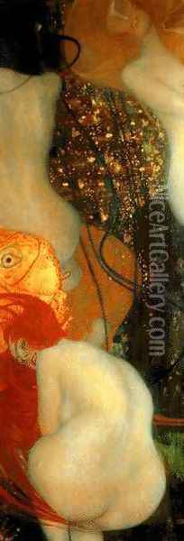 Goldfish Oil Painting - Gustav Klimt