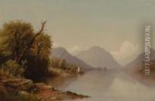 Summer Day On Lake George Oil Painting - John Williamson