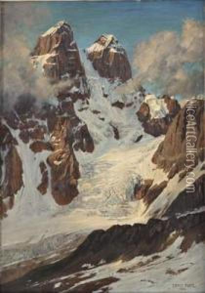 Paysage De Montagne Oil Painting - Ernst Heinrich Platz