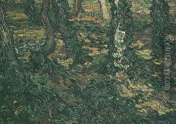 Tree Trunks With Ivy II Oil Painting - Vincent Van Gogh