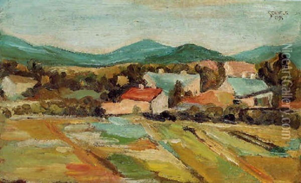 Landschaft In Niederosterreich Oil Painting - Egon Schiele
