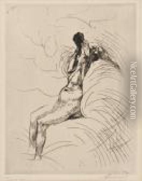 Apotheosis; The Rape Oil Painting - Paul Albert Besnard