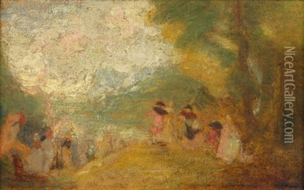 Embarquement Pour Cythere (d'apres Watteau) Oil Painting - Henri Fantin-Latour