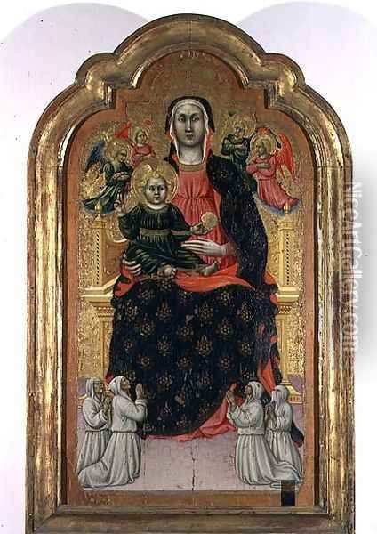 Madonna and Child Oil Painting - Giovanni Antonio da Pesaro