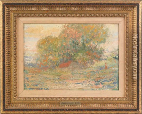 Impressionist Landscape Oil Painting - Ernest Albert